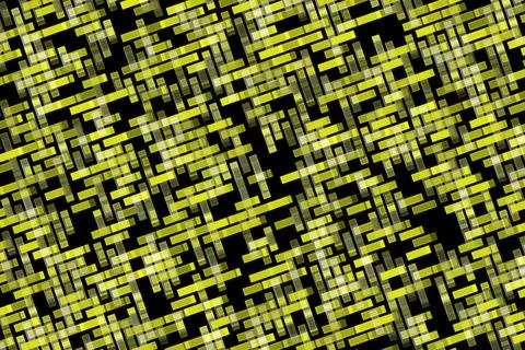 Abstract digital pattern with yellow and black lines Stock Illustration