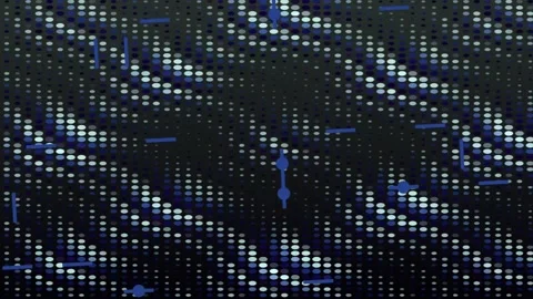 Abstract Digital Patterns Moving in Dark Scene Stock Footage 327604038