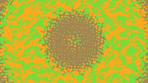 Abstract digital pixel art background with green and yellow Stockillustratie