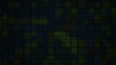 Abstract digital pixel grid pattern background with dark glowing square tiles Stock Footage 346326645