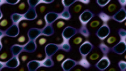 Abstract digital pixel grid with shifting colorful wavy patterns Stock Footage 335933577