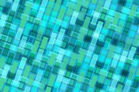 Abstract digital pixel pattern in blue and green shades Stock Illustration