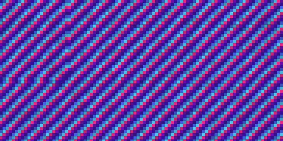Abstract digital pixel pattern with vibrant diagonal lines Stock Illustration