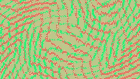 Abstract digital pixel pattern with wavy lines in green and red Illustrazione stock