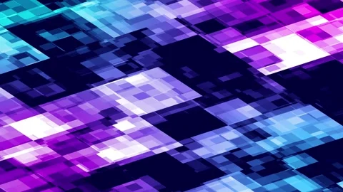 Abstract digital pixel stream flowing horizontally Stock Footage 322130514