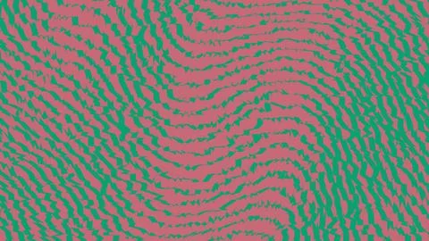 Abstract digital pixel wave pattern in pink and green Stock Illustration