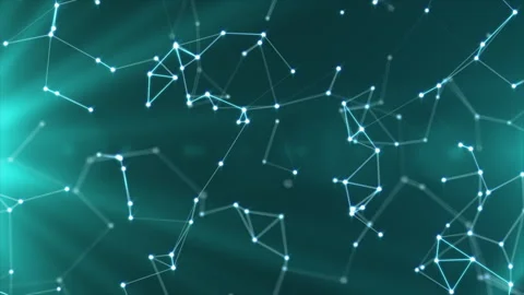 Abstract digital plexus background of white shining lines and dots. Stock Footage 246636354
