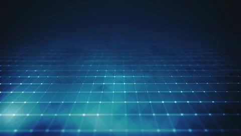 Abstract Digital Plexus Grid Network Background Loop Video stock 344307492