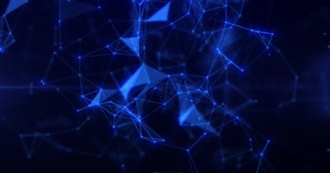 Abstract digital plexus of lines and dots. motion technology background Stock Footage 243884777