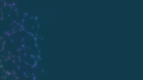 Abstract Digital Plexus Network Loop with Copy Space Stock Footage 346435881