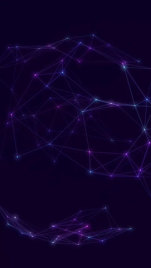 Abstract Digital Plexus Network Spherical Loop Animation Stock Footage 346427585