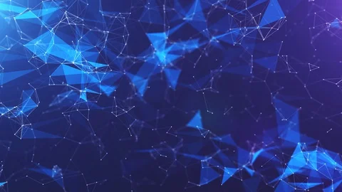 Abstract digital plexus smooth moving Stock Footage 128288616