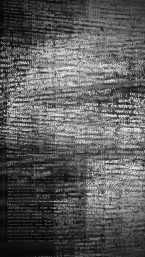 Abstract Digital Programming Code Glitch Background 스톡 동영상 335372345