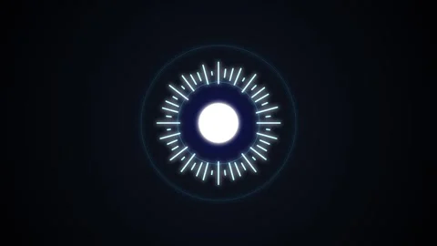 Abstract digital pulse wave expanding in dark space with subtle light effec.. Stock Footage 340939581