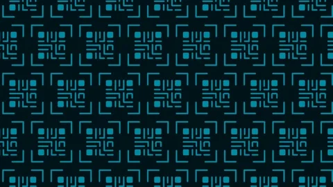 Abstract Digital QR Code Neon Pattern Loop Background. Stock Footage 341402700