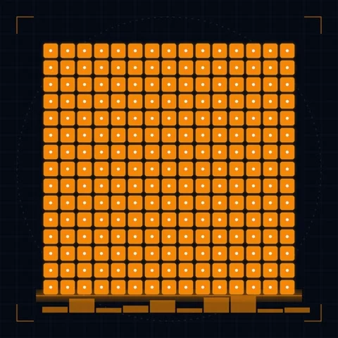 Abstract Digital QR Code Scan Animation with Blue Cubes on Dark Background Stock-Footage 346283721