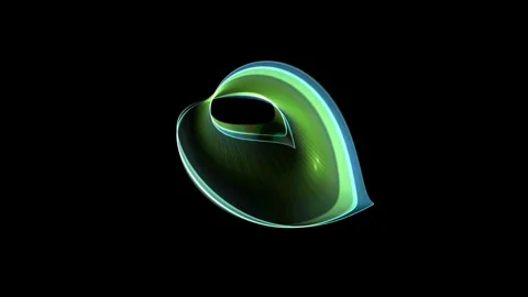 Abstract Digital Quantum Leaf Animation Background Stock Footage 280796587