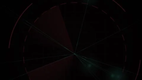 Abstract digital radar interface scanning motion graphics. Stock Footage 334450395