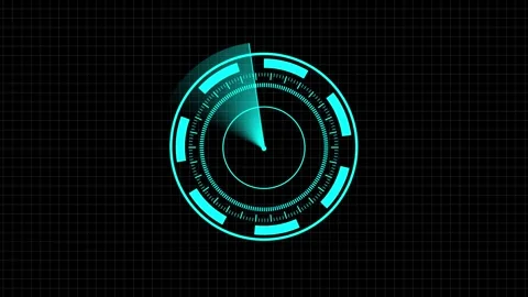 Abstract digital radar screen animation scanning black grid background for .. Stock-Footage 339985628