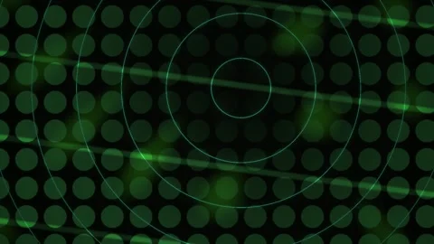 Abstract Digital Radar Screen Interface with Scanning Motion and Grid Pattern Stock Footage 340511062