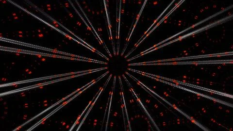 Abstract digital radiating laser lines neon background Stock Illustration