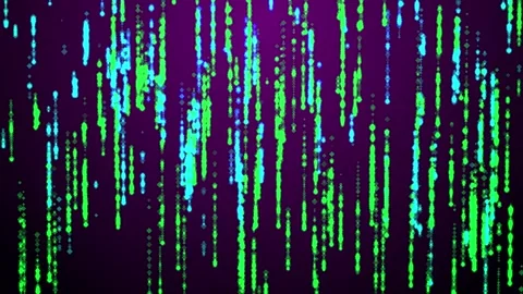 Abstract Digital Rain Animation Background Stock Footage 287411167