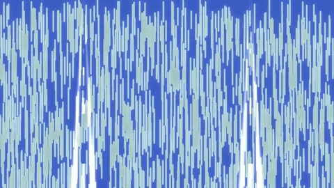 Abstract Digital Rain Background with Vertical Light Streaks and Blue Backdro Stock Footage 333084260