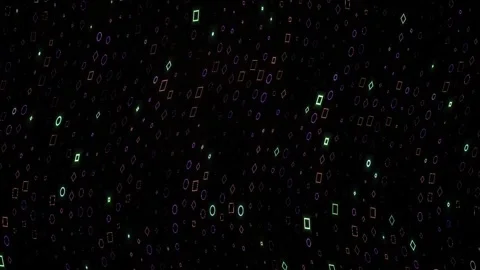 Abstract Digital Rain of Binary Code Falling on Black Background. Stock Footage 334451134