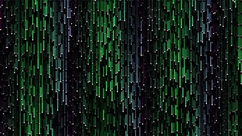Abstract digital rain code background equalizer lines motion graphics display Stock Footage 340379462