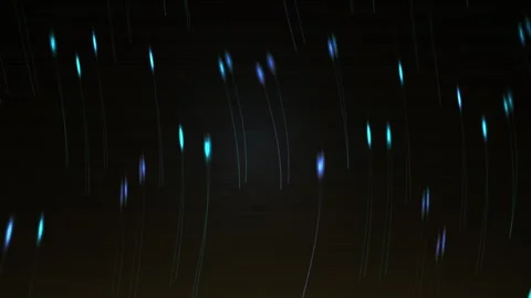 Abstract Digital Rain Effect with Glowing Neon Particles Falling on Dark Ba.. Stock Footage 340511196