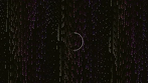 Abstract Digital Rain Fall Overlay - Tech Data Stream Background Footage Stock Footage 342094129