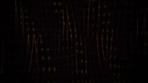 Abstract Digital Rain Matrix Effect with Glowing Red Vertical Light Streaks. Stock Footage 341786469