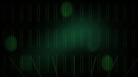 Abstract Digital Rain Matrix Style Background with Glowing Green Particles. Stock Footage 340510992