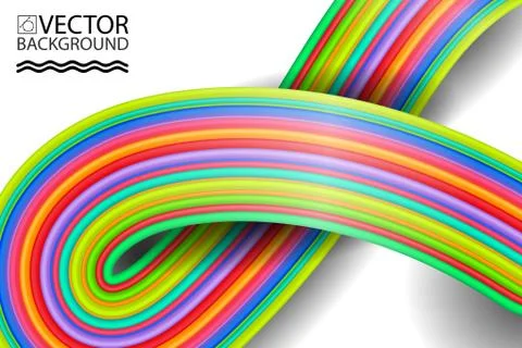 Abstract digital rainbow style geometric trendy background. With place for yo Stock Illustration