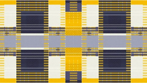 Abstract digital rectangles pattern. 3d rendering seamless loop animation 4K UHD Stock Footage 132883852