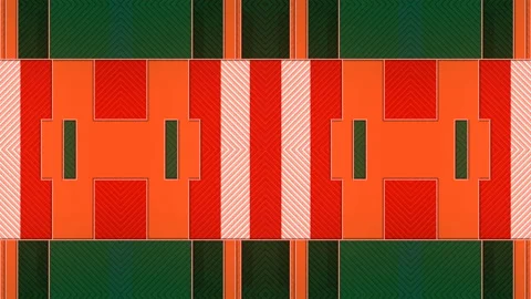 Abstract digital rectangles pattern. 3d rendering seamless loop animation 4K UHD Stock Footage 153023532