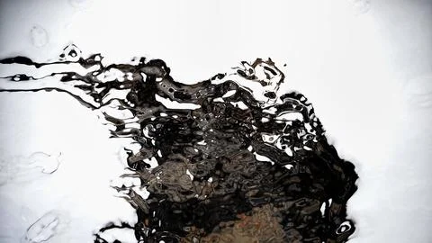 Abstract Digital Render Melting Snow Stock Illustration