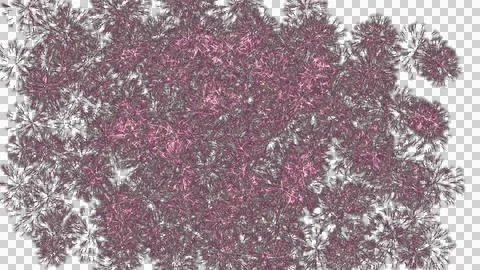 Abstract digital rendering of a dense, sparkling cluster of pink and silver Stock Illustration