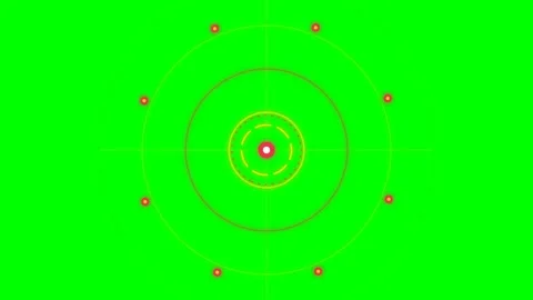 Abstract digital representation of an atomic structure on green background Vídeos de archivo 341822423