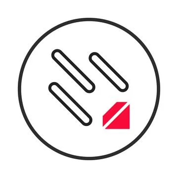 Abstract digital representation with geometric elements creating a modern v.. Illustrazione stock