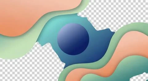 Abstract digital representation of interconnected fluidic or energy fields .. Stockillustratie