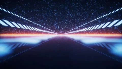 Abstract digital road background endless seamless loop flying through futur.. Stock Footage 327531621