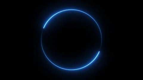 Abstract digital round frame looping animation. Stockbeeldmateriaal 331897194