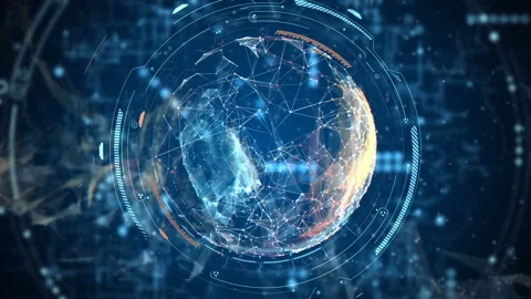 Abstract Digital Screen 01 Stock Footage 148936188