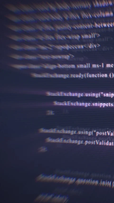 Abstract digital screen with blurred lines of code, symbolizing cybersecuri.. Stock Footage 320928142