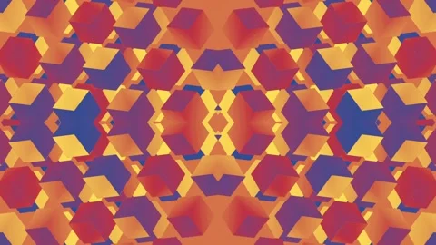 Abstract digital seamless loop animation of a pattern of squares. 3d rendering Stock Footage 255008535