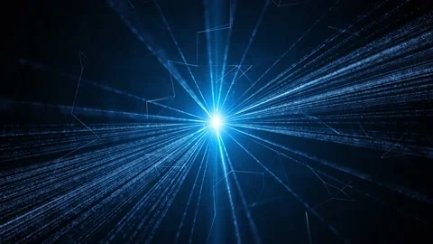 Abstract digital shiny network lines animation 動画素材 229695832