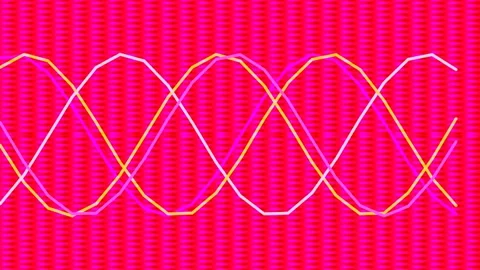 Abstract digital sine wave: Visualization of electricity, audio frequency, .. Stock Footage 336168452
