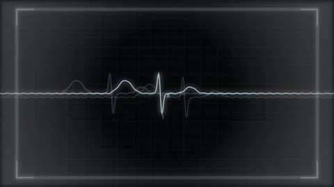 Abstract digital sine wave visualization on scientific oscilloscope screen Stock Footage 346000938