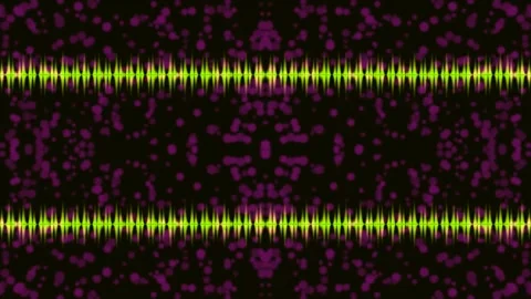 Abstract digital sound wave equalizer visualization on dark background for .. Stock Footage 339352222